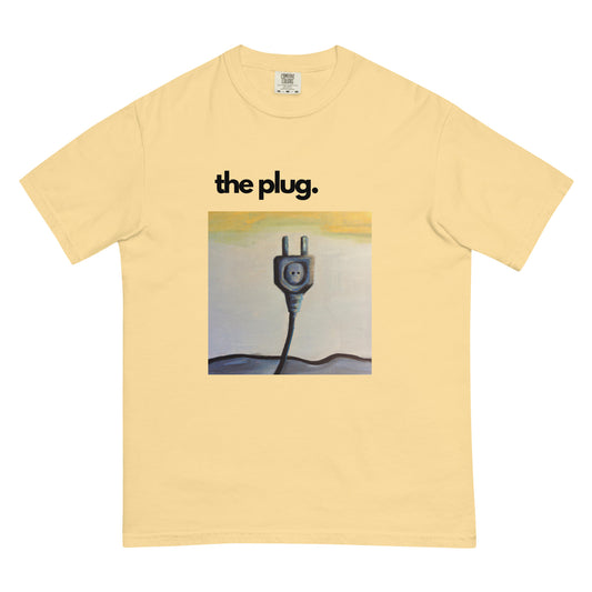 Garment-dyed heavyweight t-shirt "The Plug"